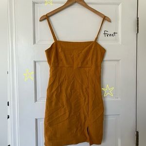 Mini Mustard Party Dress